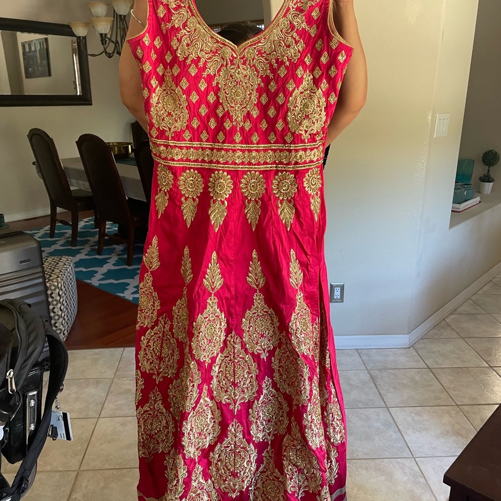 Brand new pink Indian dress